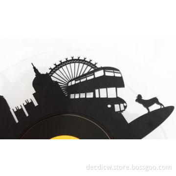 Home Decoration Plastic Round Wall Clock Contemporary Acryl